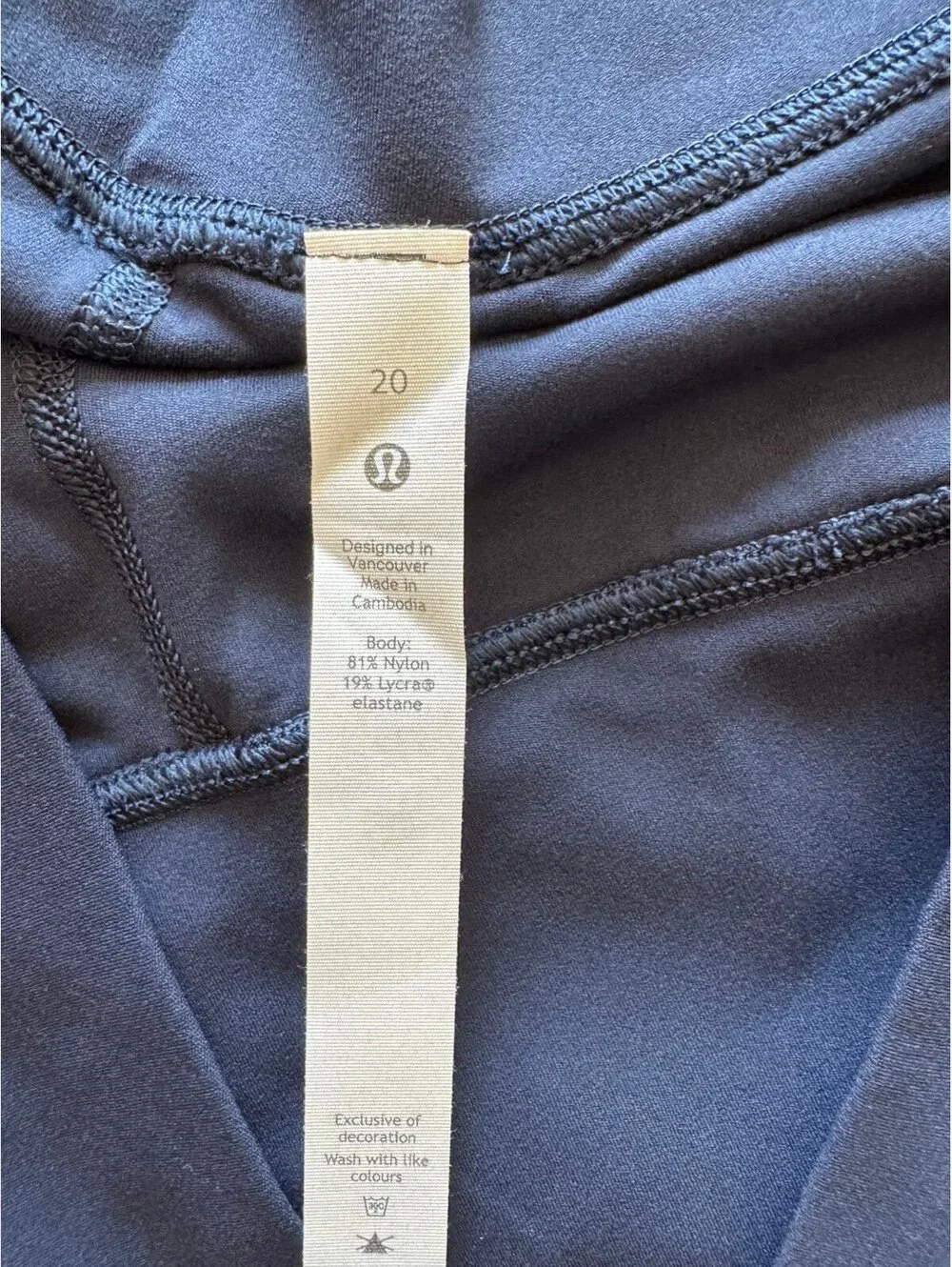 Lululemon Align High Rise 25” True Navy Size 20 NWT